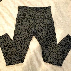 Army green leopard leggings!